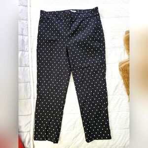 Carolina Belle Black Polka Dot Pants Size 10
